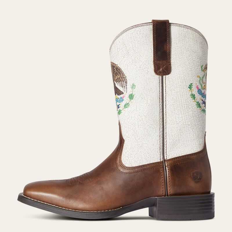 Ariat Sport Orgullo Mexicano Western Boot Chocolate | 580QNDTJF