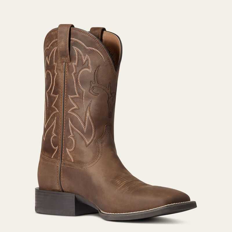 Ariat Sport Outdoor Western Boot Brown | 025PCJGXD