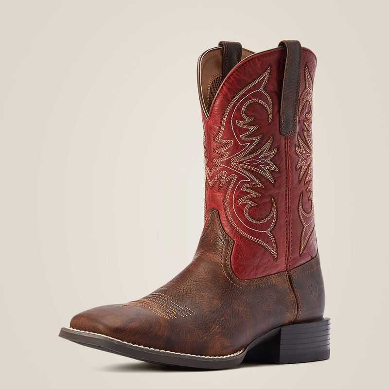 Ariat Sport Pardner Western Boot Brown | 917GXMAOQ