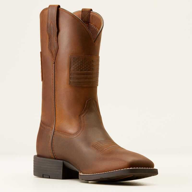 Ariat Sport Patriot II Western Boot Brown | 879GHUDEP