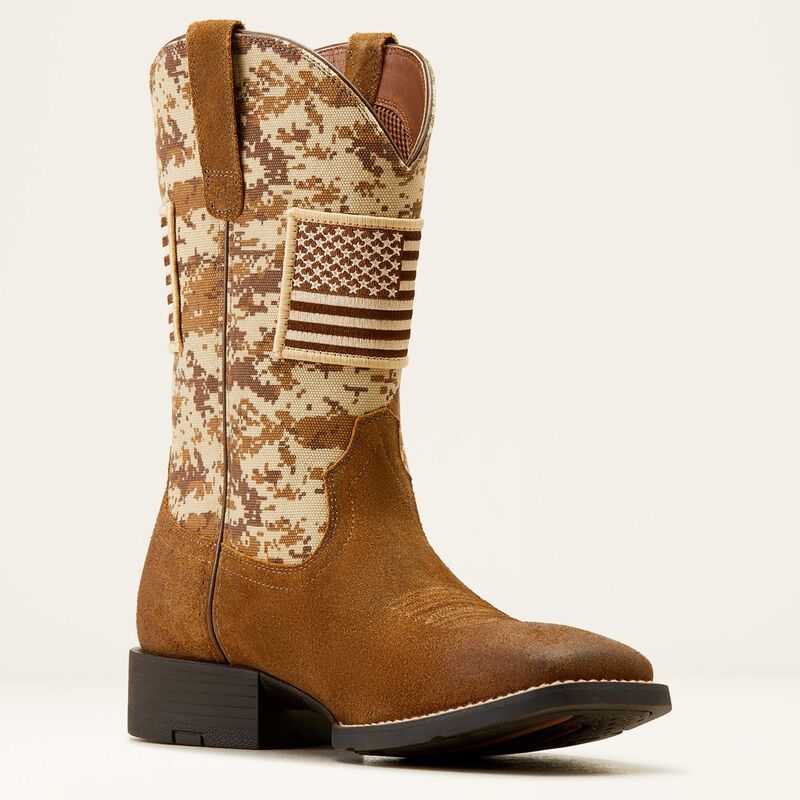 Ariat Sport Patriot Western Boot Beige | 302DASRYW