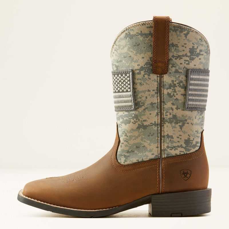 Ariat Sport Patriot Western Boot Brown | 358QANLZJ