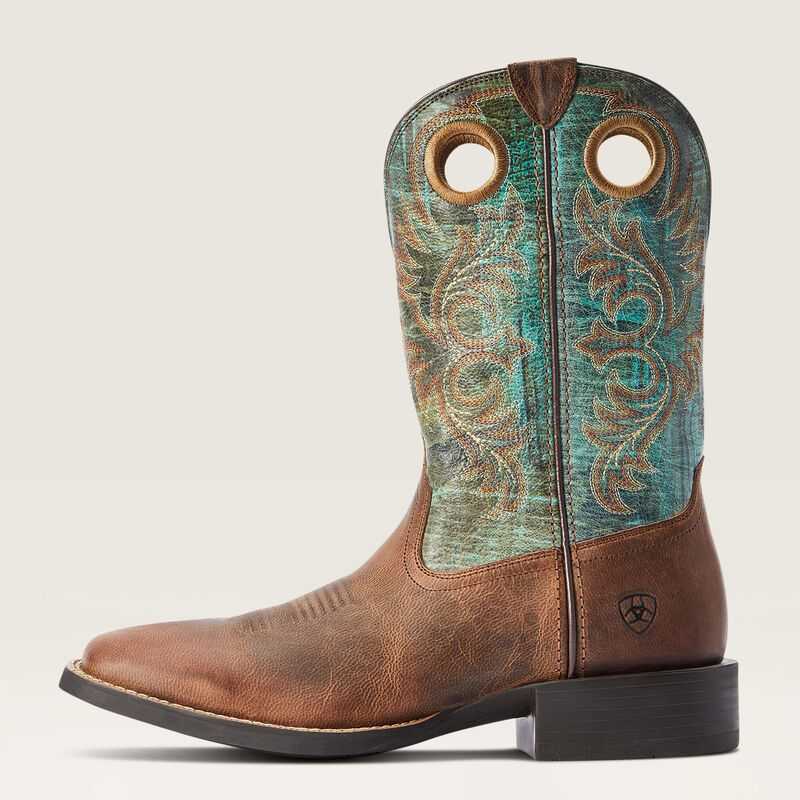 Ariat Sport Rodeo Western Boot Brown | 508AHGKMY