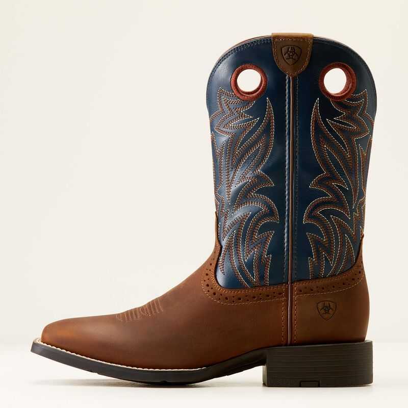 Ariat Sport Sidebet Western Boot Brown | 679XIFCPL