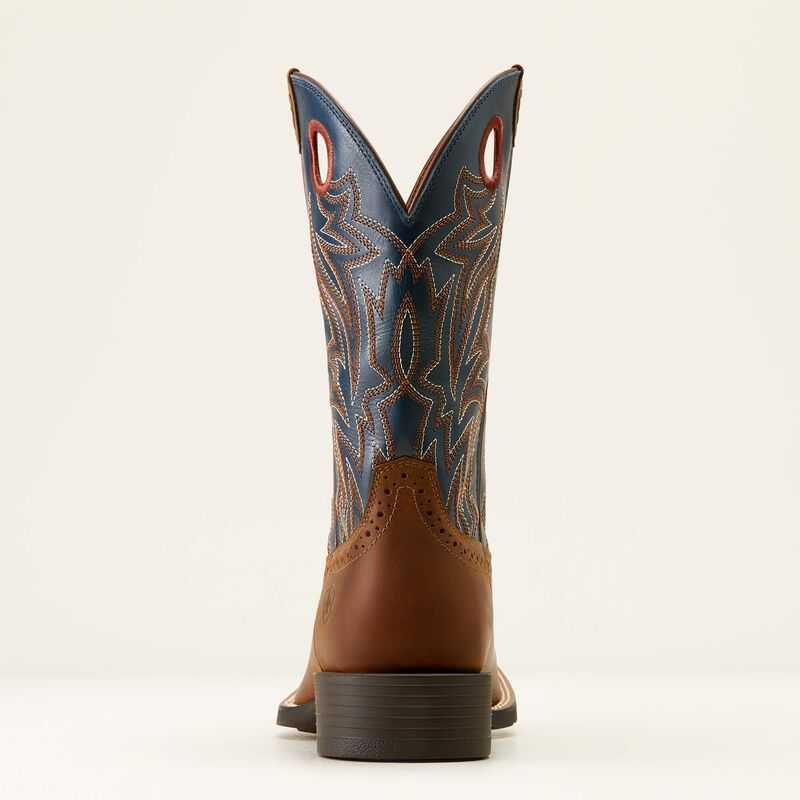 Ariat Sport Sidebet Western Boot Brown | 679XIFCPL