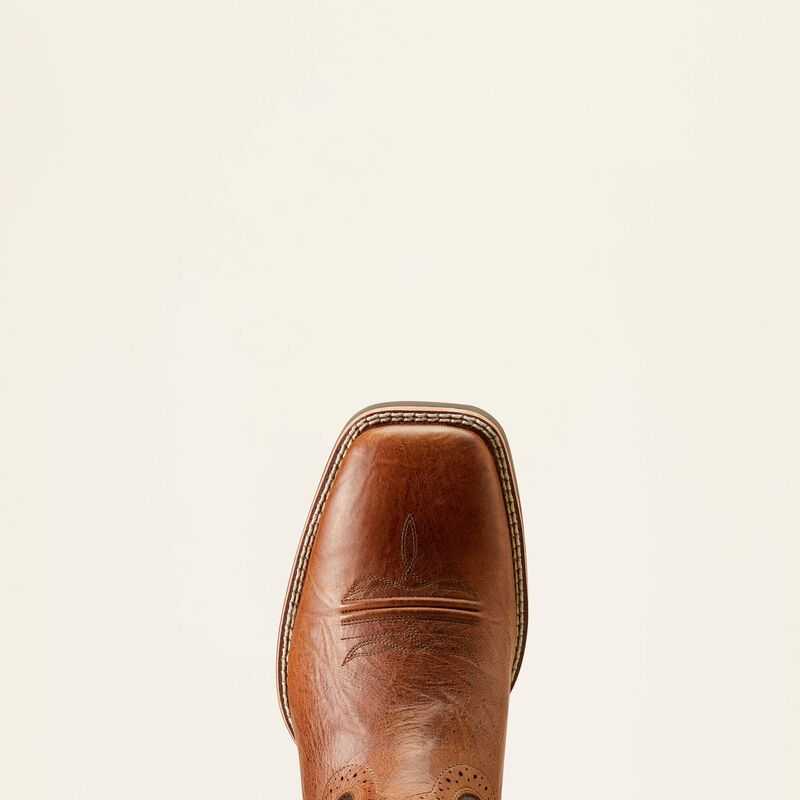 Ariat Sport Wide Square Toe Cowboy Boot Brown | 209PAFUQO