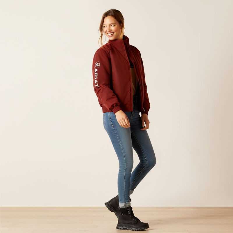 Ariat Stable Insulated Jacket Dark Red | 834ECZFHY