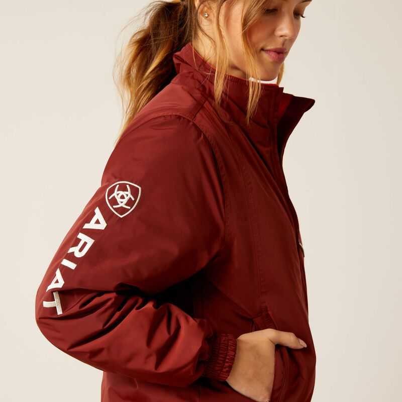 Ariat Stable Insulated Jacket Dark Red | 834ECZFHY