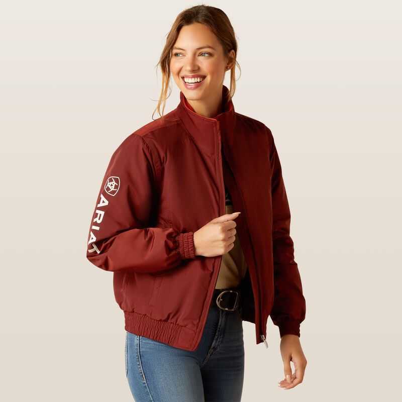 Ariat Stable Insulated Jacket Dark Red | 834ECZFHY