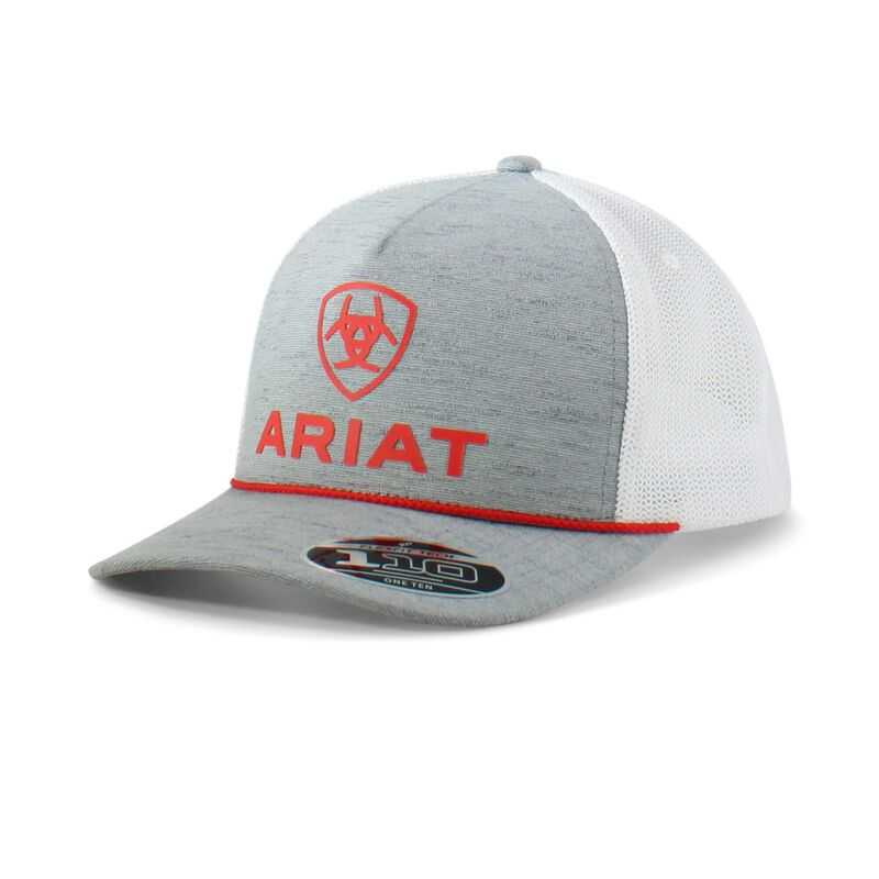 Ariat Stacked Logo Rope Cap Red | 709LVXSAR