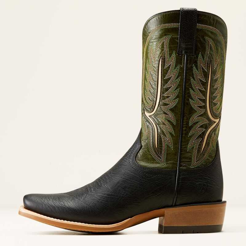 Ariat Stadtler Cowboy Boot Black / Light Green | 761WMAUBV