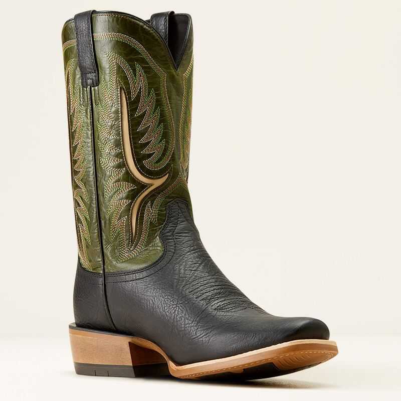 Ariat Stadtler Cowboy Boot Black / Light Green | 761WMAUBV