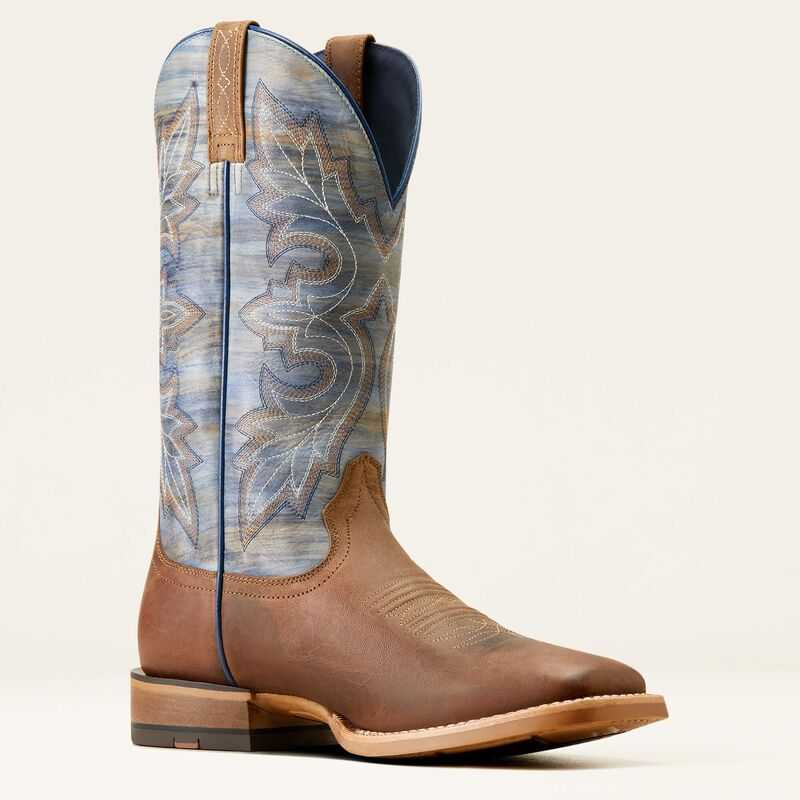 Ariat Standout Cowboy Boot Brown / Blue | 943SKXHCE