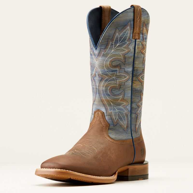 Ariat Standout Cowboy Boot Brown / Blue | 943SKXHCE