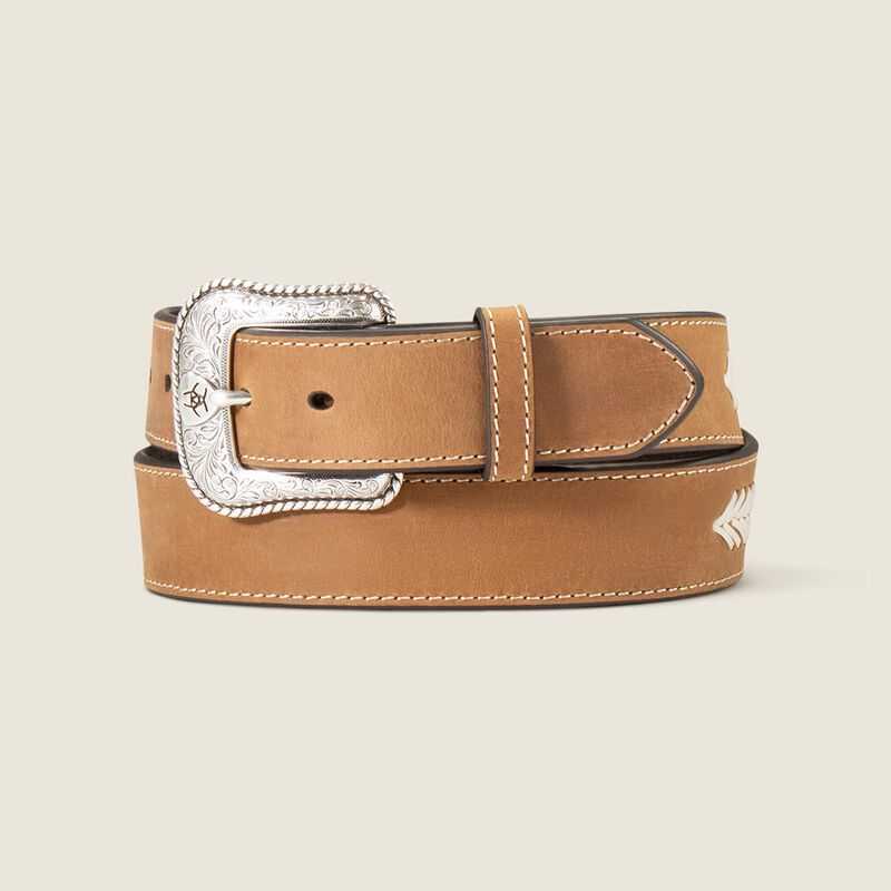 Ariat Stitched w/Conchos Belt Brown | 318CKBUYH