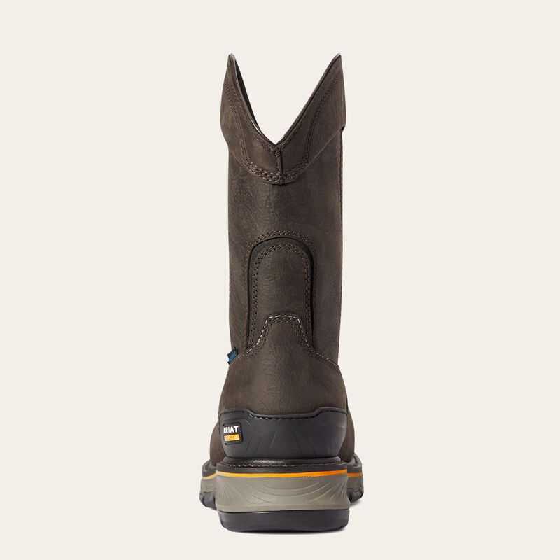 Ariat Stump Jumper Pull-On Waterproof Composite Toe Work Boot Coffee | 568GAEUJV