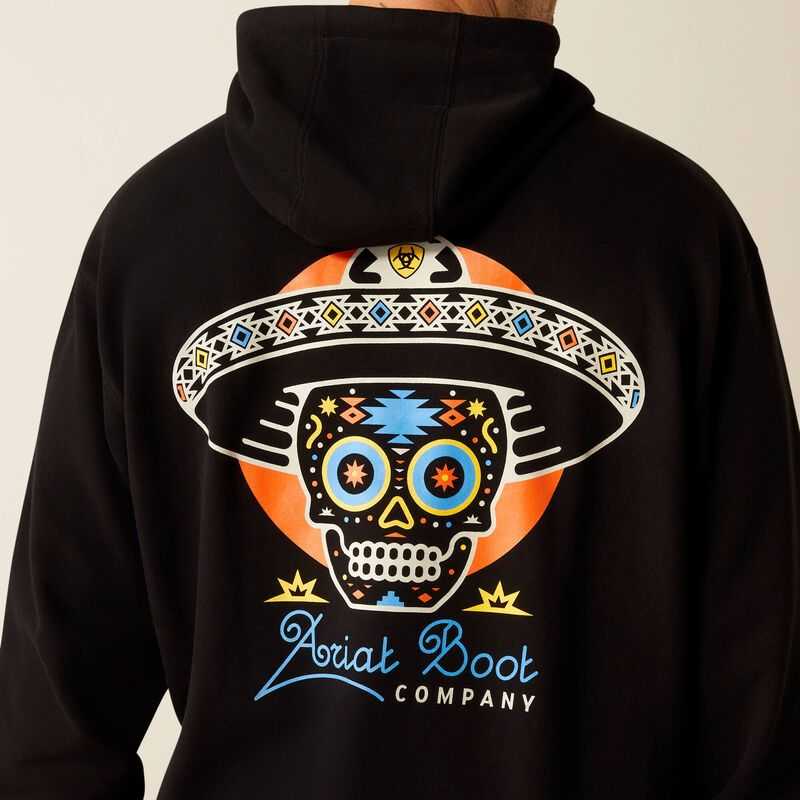 Ariat Sugar Skull Hoodie Black | 539GSEPUK