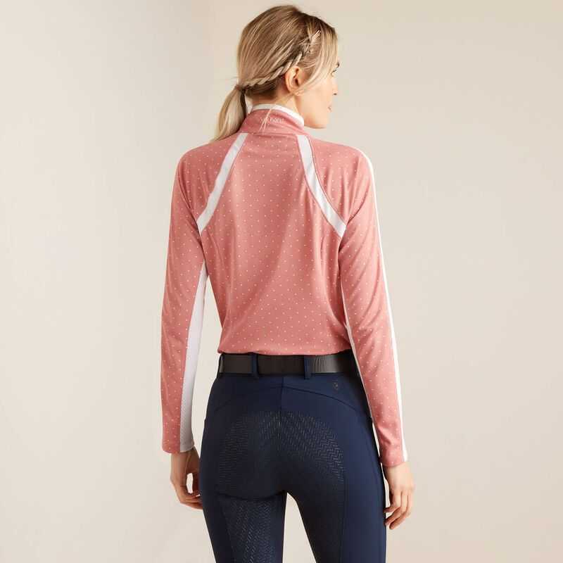 Ariat Sunstopper 3.0 1/4 Zip Baselayer Rose | 923SFMQTP