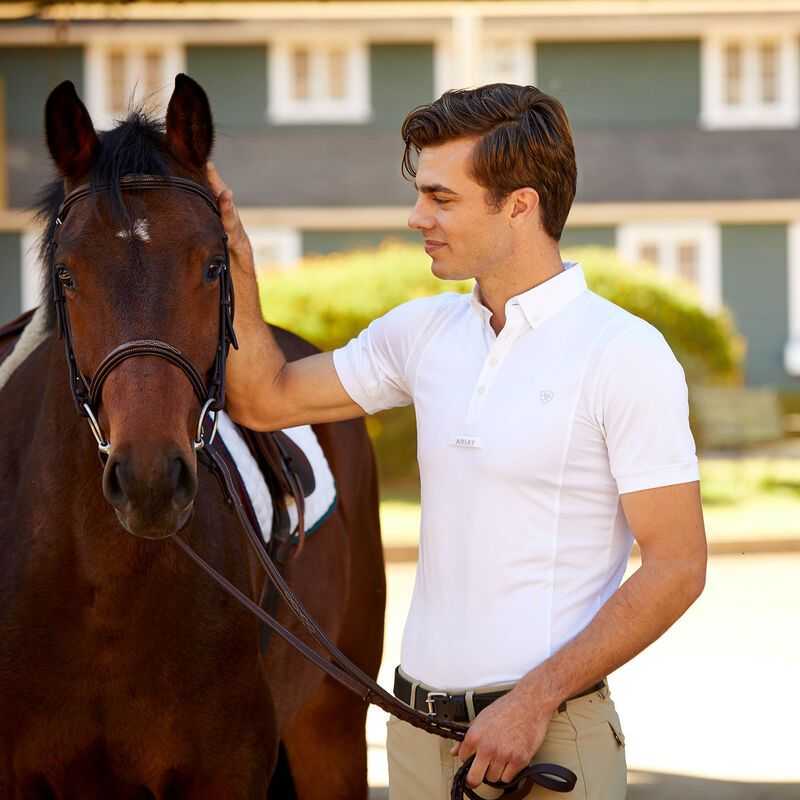 Ariat TEK Show Shirt White | 609RSGXKM