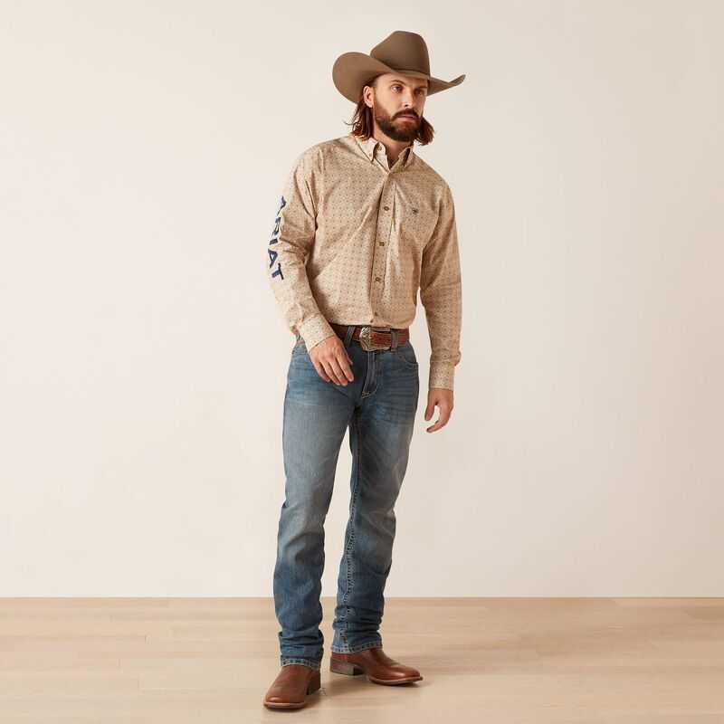 Ariat Team Conrad Classic Fit Shirt White | 524FXYNZU