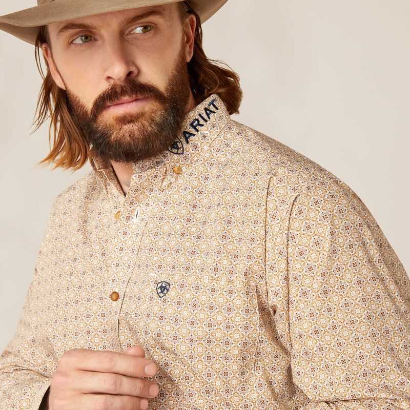 Ariat Team Conrad Classic Fit Shirt White | 524FXYNZU