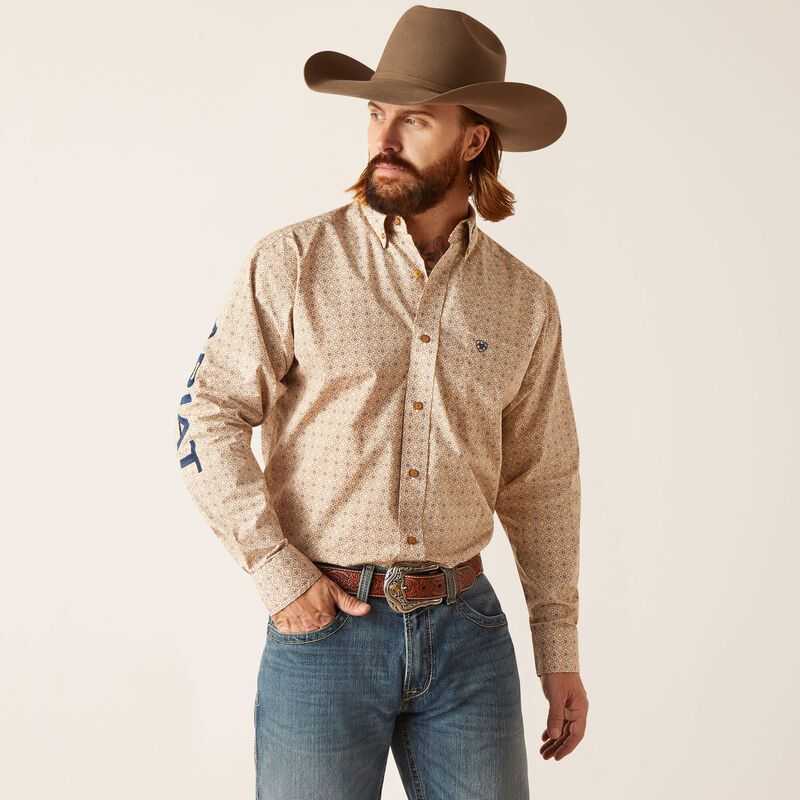 Ariat Team Conrad Classic Fit Shirt White | 524FXYNZU