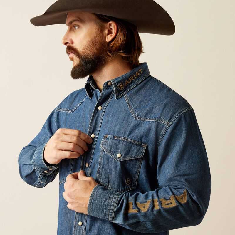 Ariat Team Denim Shirt Jazz | 953MNYBZW