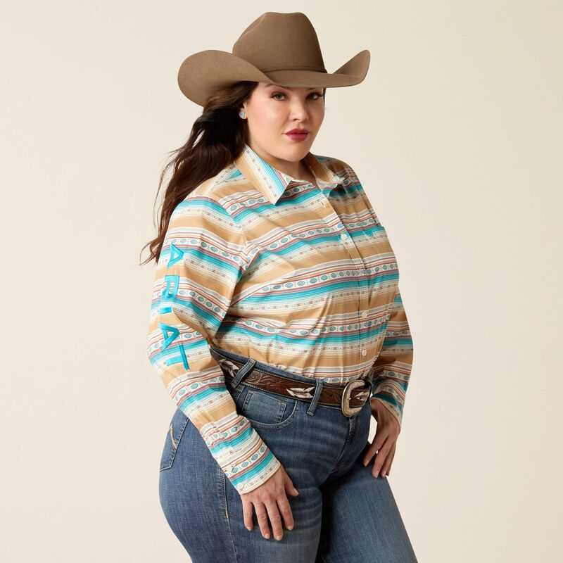 Ariat Team Kirby Stretch Shirt Fallon Serape Print | 075PQEMGD