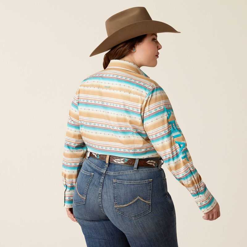 Ariat Team Kirby Stretch Shirt Fallon Serape Print | 075PQEMGD