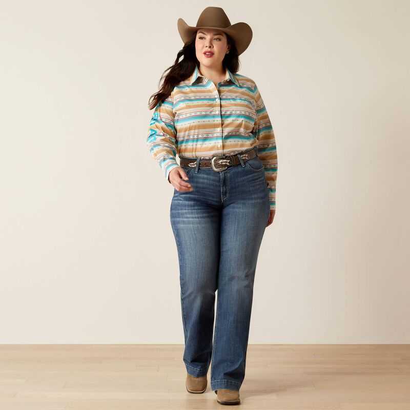 Ariat Team Kirby Stretch Shirt Fallon Serape Print | 075PQEMGD