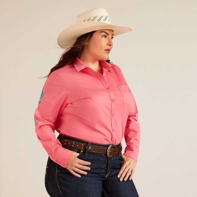 Ariat Team Kirby Stretch Shirt Rose | 280CJOGBP