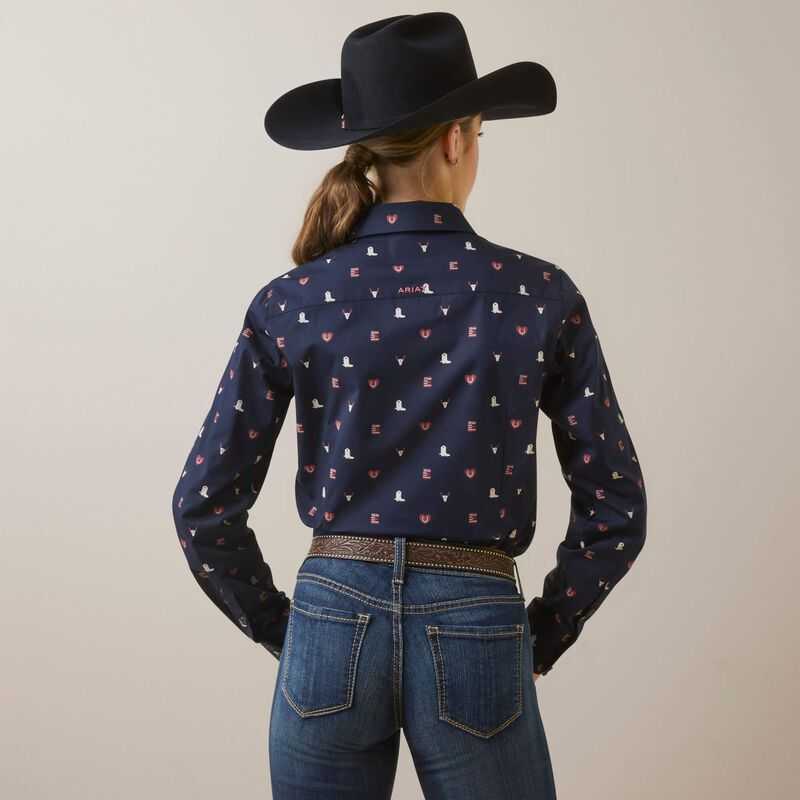 Ariat Team Kirby Stretch Shirt Western Love Print | 865PFLHSC