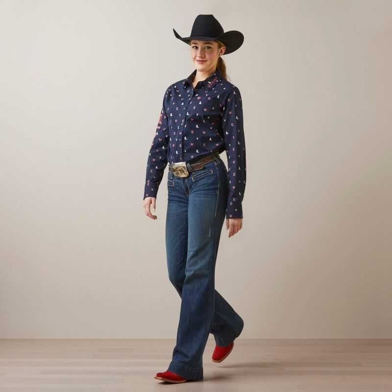 Ariat Team Kirby Stretch Shirt Western Love Print | 865PFLHSC