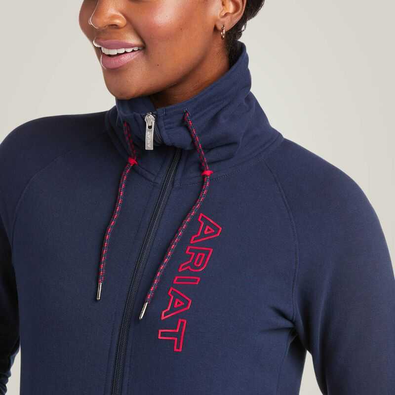 Ariat Team Logo Full Zip Sweatshirt Team | 504MSLFKT