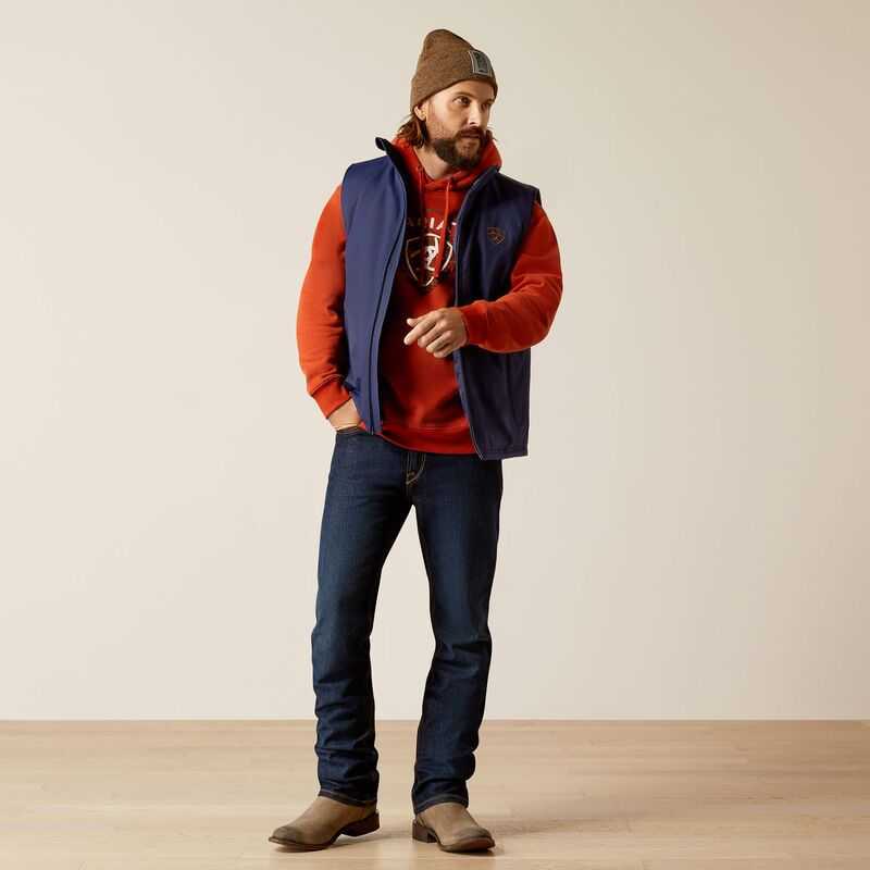 Ariat Team Logo Insulated Vest Blue | 874BTFKPH