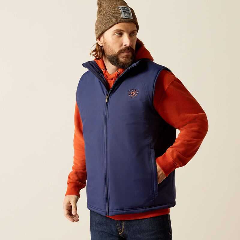 Ariat Team Logo Insulated Vest Blue | 874BTFKPH