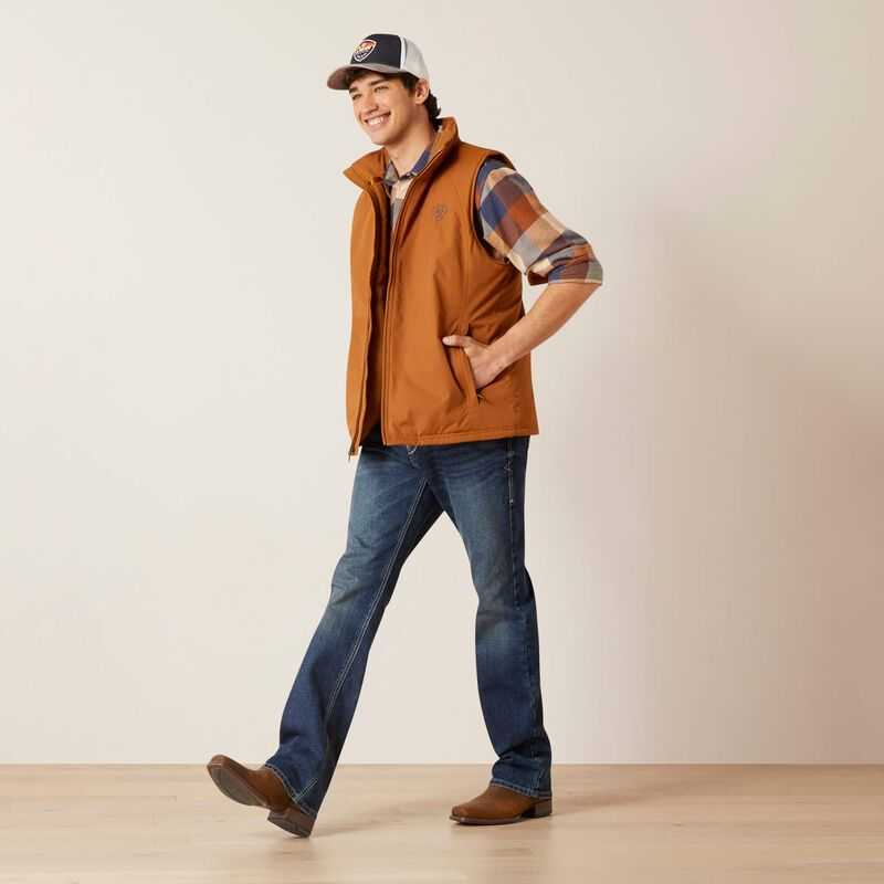 Ariat Team Logo Insulated Vest Brown | 124DSJPIY