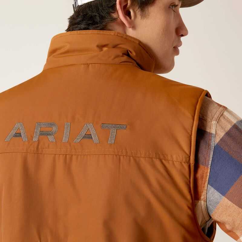 Ariat Team Logo Insulated Vest Brown | 124DSJPIY