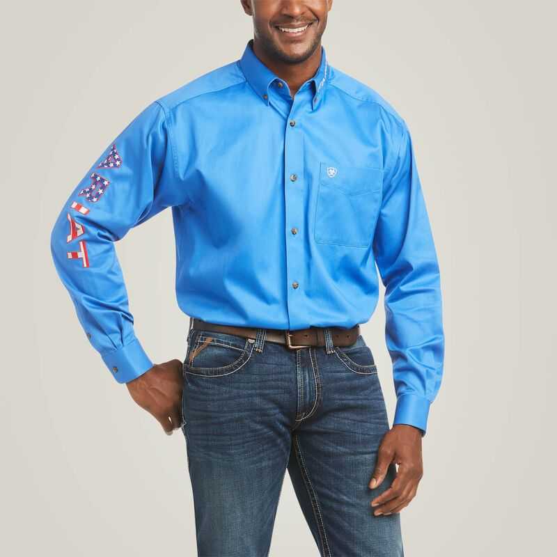 Ariat Team Logo Twill Classic Fit Shirt Multicolor | 623LXMDJT