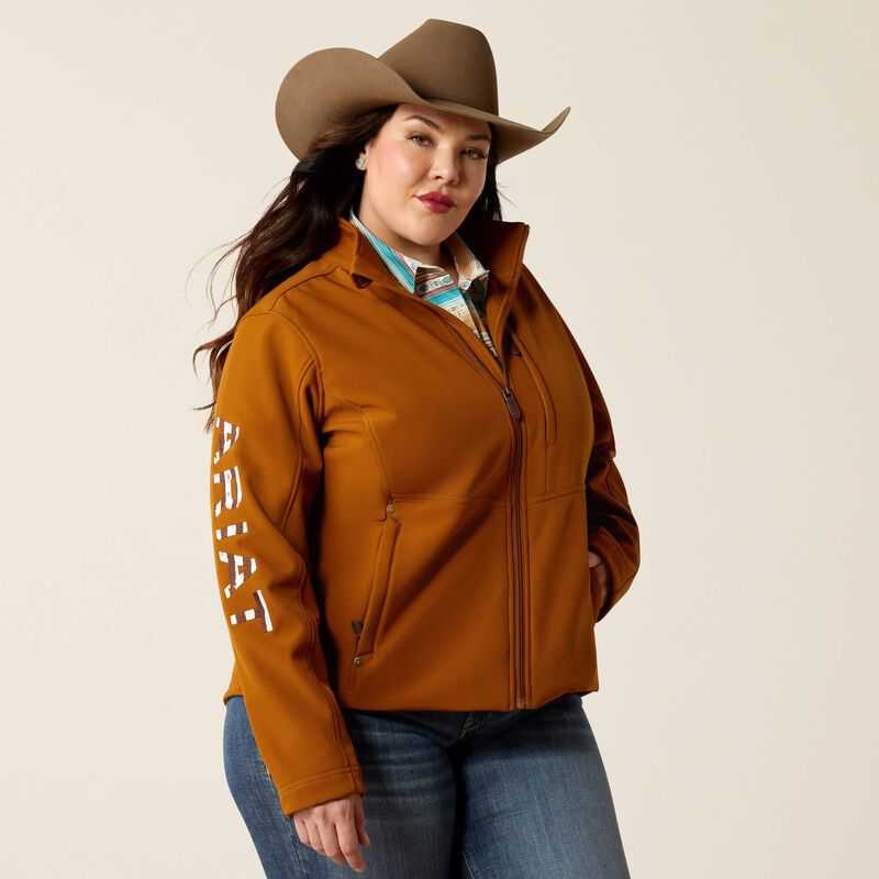 Ariat Team Patriot Softshell Jacket Brown | 402JXPFDI