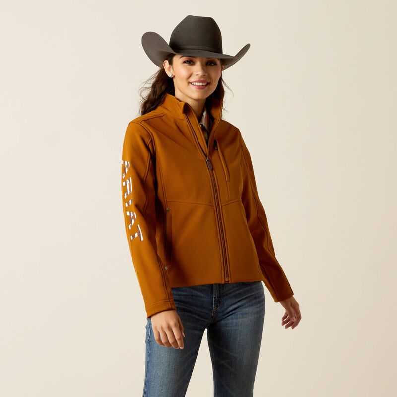 Ariat Team Patriot Softshell Jacket Brown | 402JXPFDI