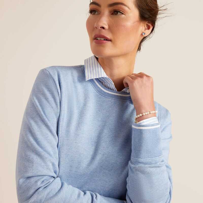 Ariat Tedstock Sweatshirt Light Blue | 378EPJMQN