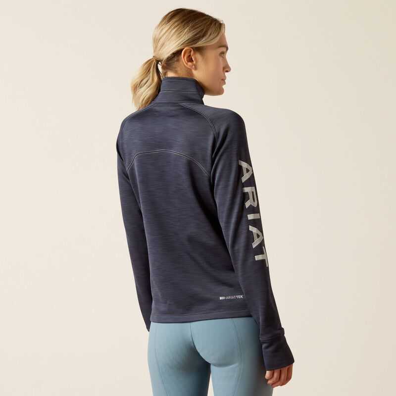 Ariat Tek Team 1/2 Zip Sweatshirt Blue | 498GSYVWI