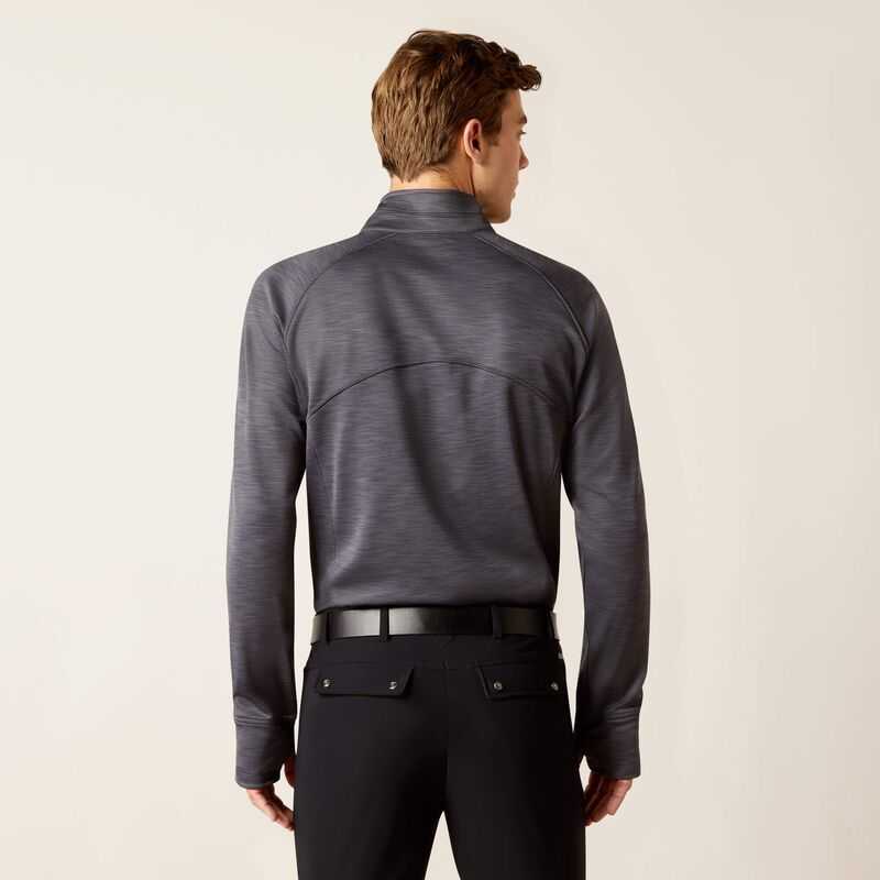 Ariat Tek Team 1/2 Zip Sweatshirt Ebony | 914WKJFNH