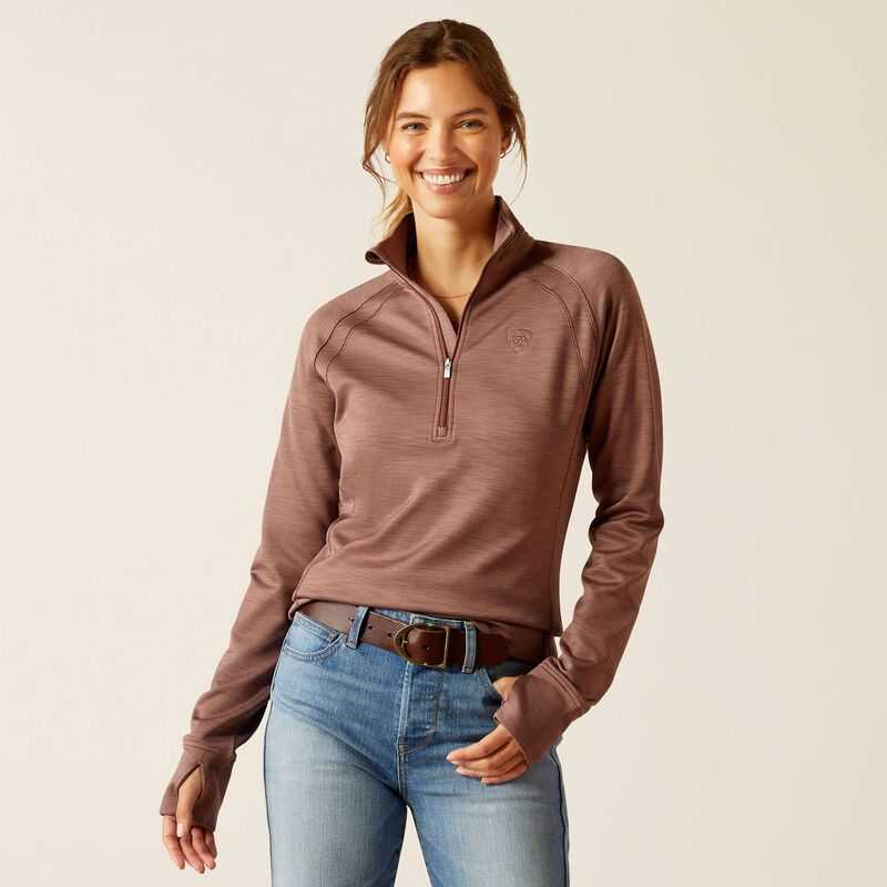 Ariat Tek Team 1/2 Zip Sweatshirt Purple | 139MTWGEI