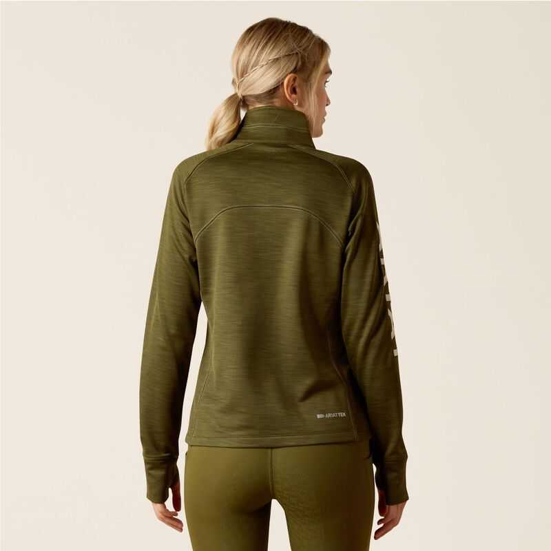 Ariat Tek Team 1/2 Zip Sweatshirt Winter Moss | 546VNPZAW