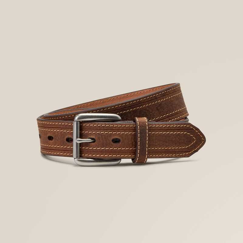 Ariat Thick Stripe Belt Brown | 704BOGMVF