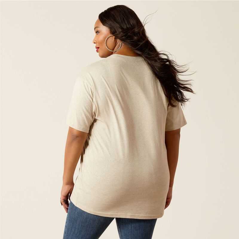 Ariat Thrills N Spills T-Shirt Beige | 340LENORW