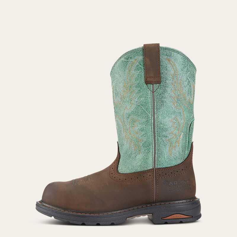 Ariat Tracey Waterproof Composite Toe Work Boot Brown | 837XWBAYI