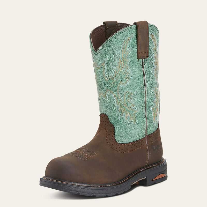 Ariat Tracey Waterproof Composite Toe Work Boot Brown | 837XWBAYI